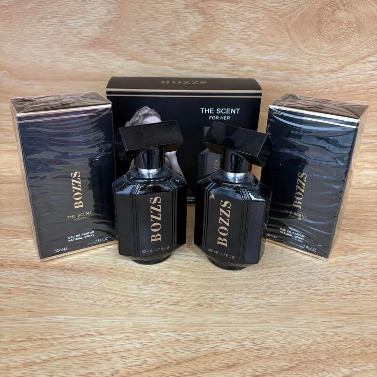 Zestaw Perfume BOZZS 2x50ml The Scent For Her Czarny Flakon