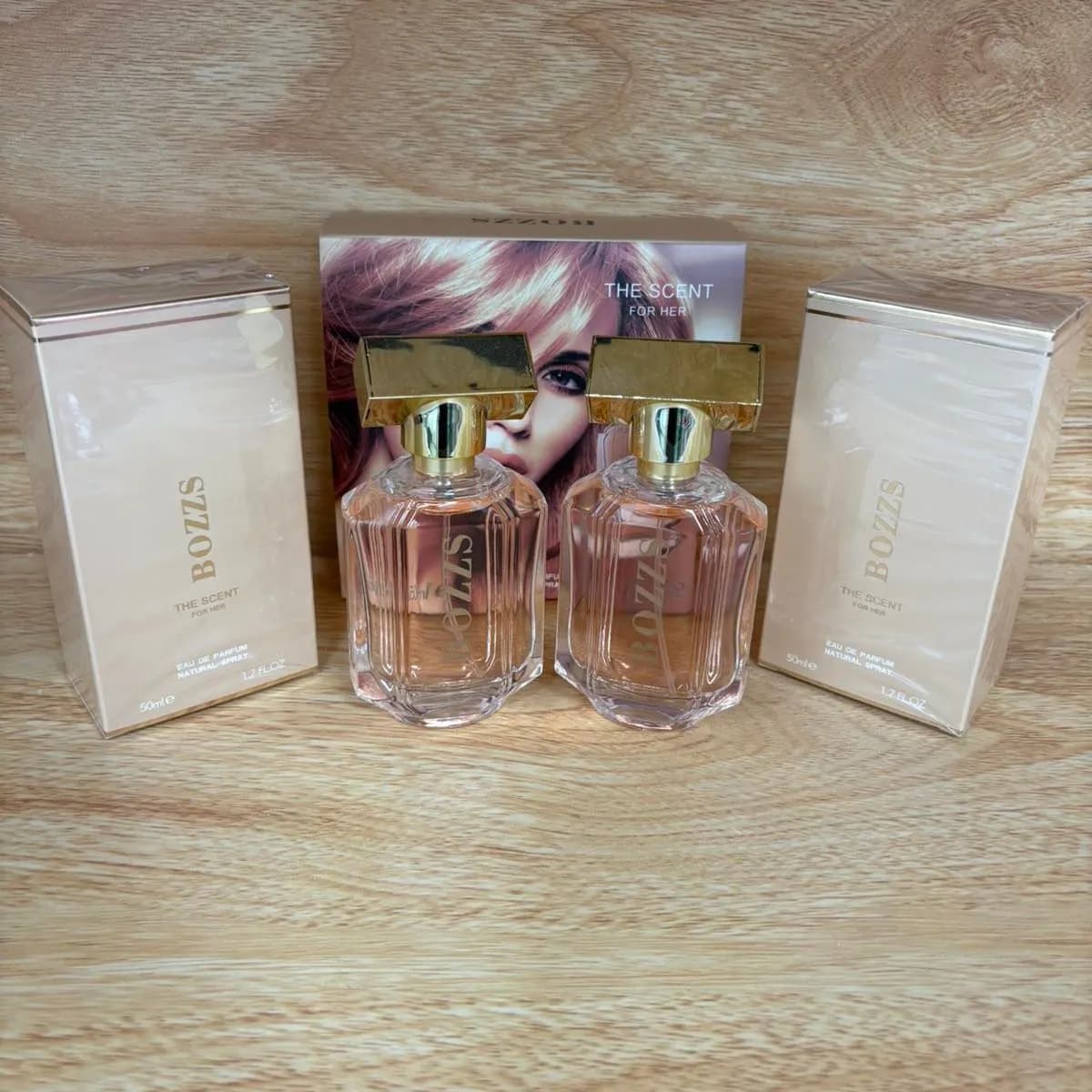 Zestaw Perfum BOZZS The Scent For Her 2x50ml EDP Złoty Korek