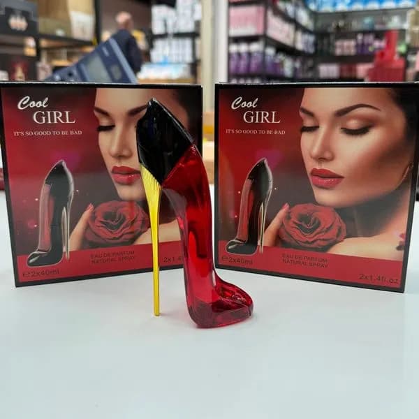 Zestaw Perfum Cool Girl 2x50ml Woda Perfumowana Czerwona Szpilka