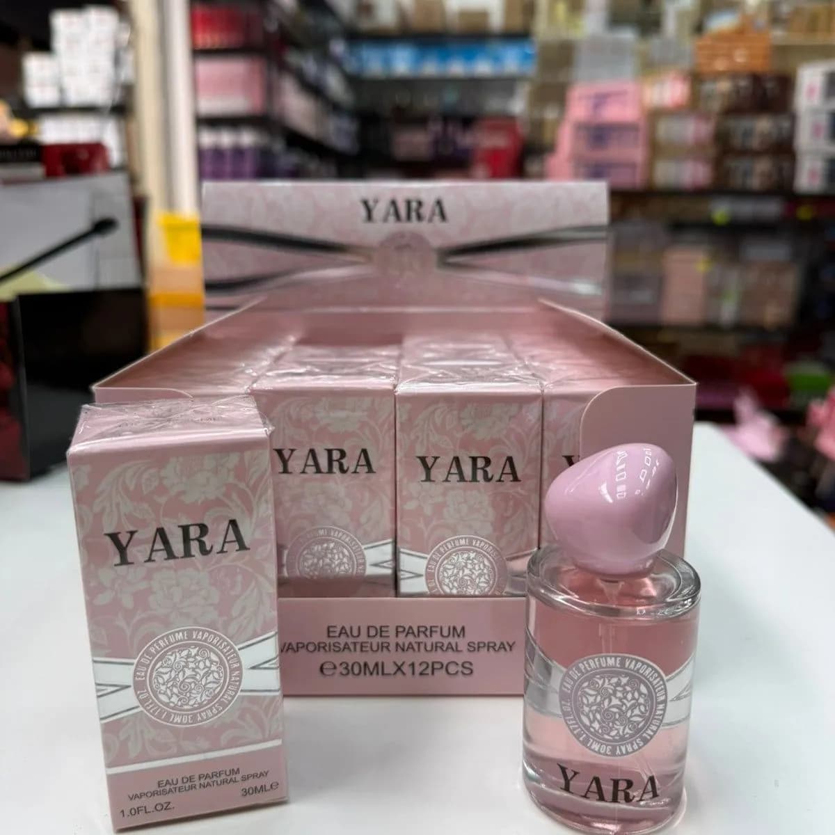 Perfumy YARA 30ml Eau de Parfum - Różowy Flakon, Zestaw 12 szt.