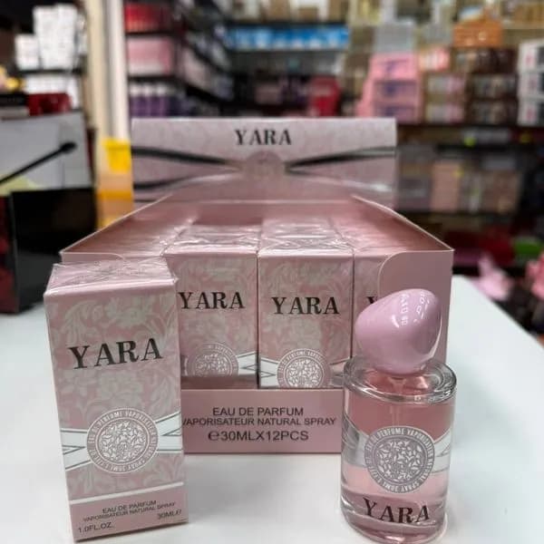 Perfumy YARA 30ml Eau de Parfum - Różowy Flakon, Zestaw 12 szt.