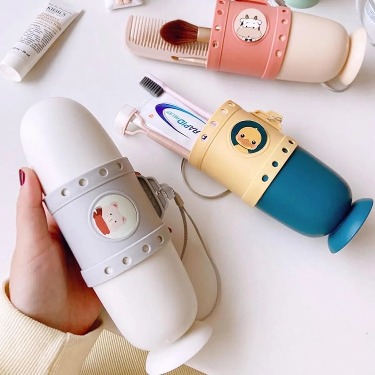 Podróżny Pojemnik na Szczoteczki & Pastę do Zębów