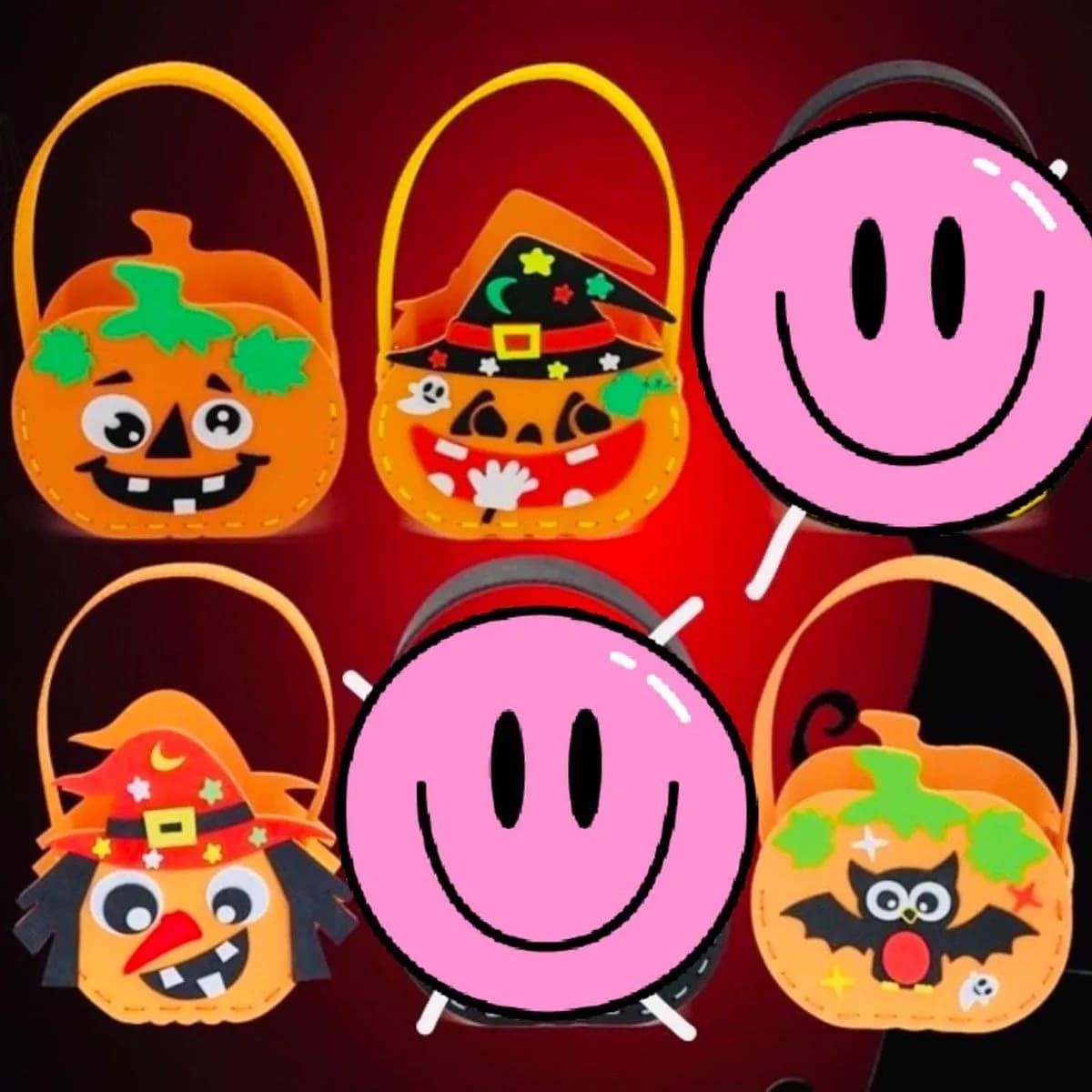 Wiaderko Pojemnik na Słodycze Cukier Halloween