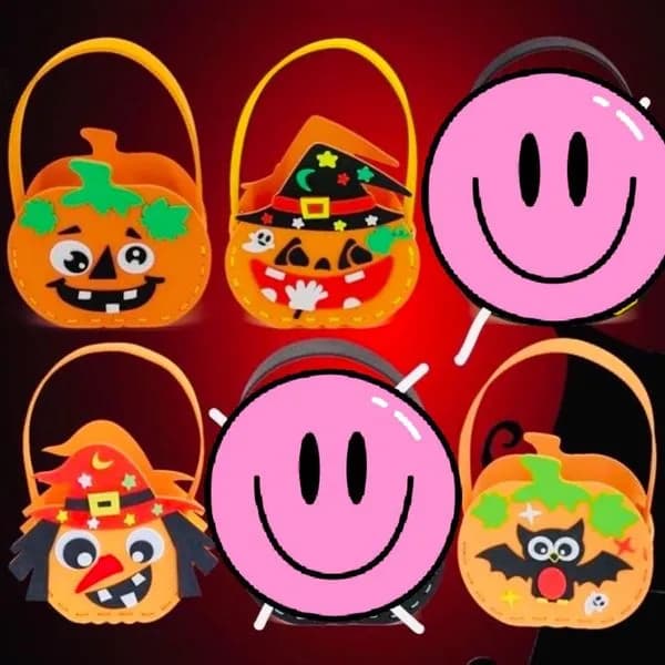 Wiaderko Pojemnik na Słodycze Cukier Halloween