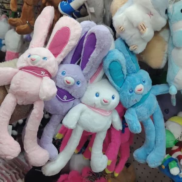 Brelok Króliki Pluszowe Różne Kolory