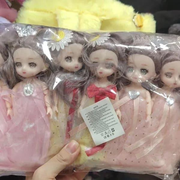 Brelok do Kluczy Lalka Miniaturowa 6 szt