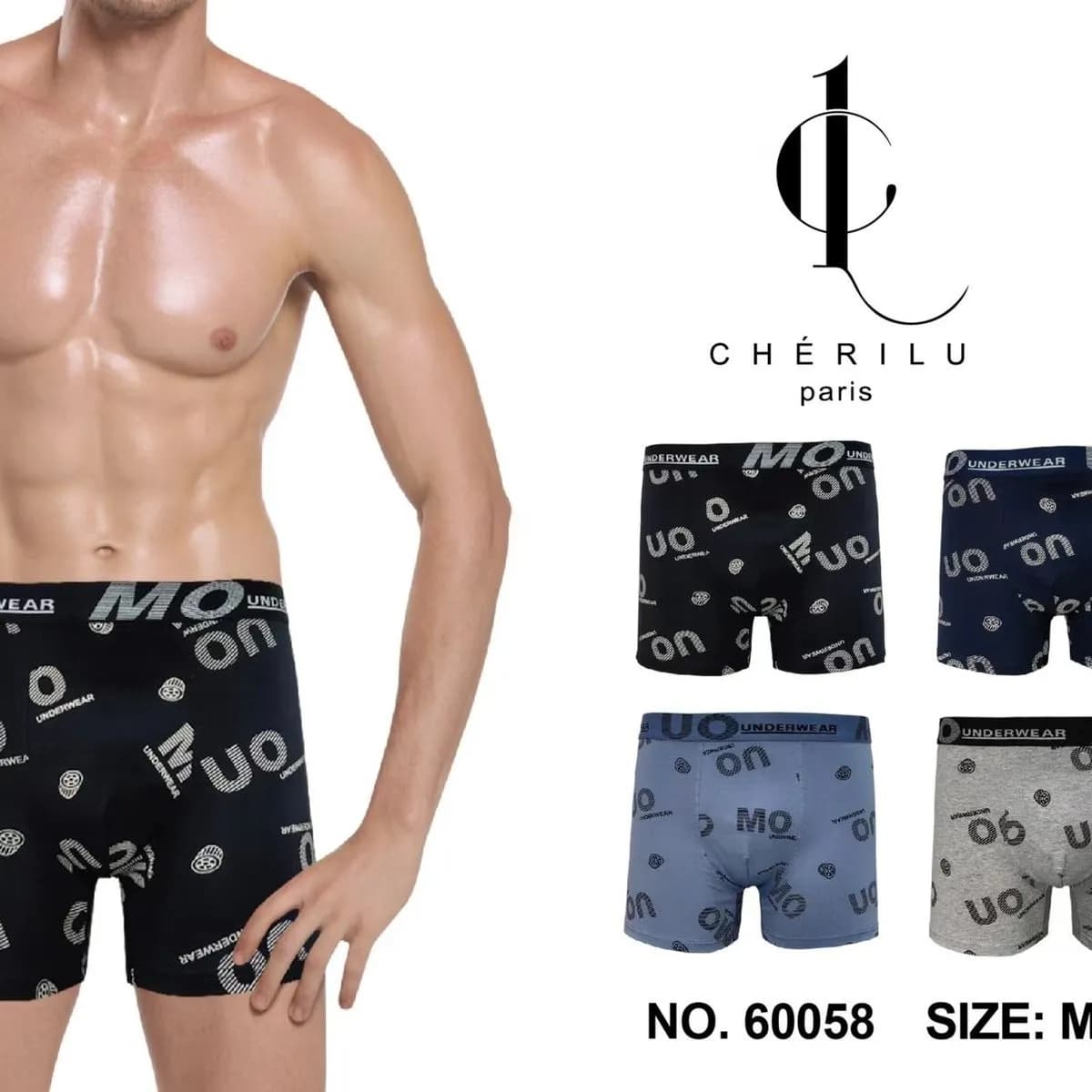Bokserki męskie Cheririlu M-XXL bawełna nr 60058
