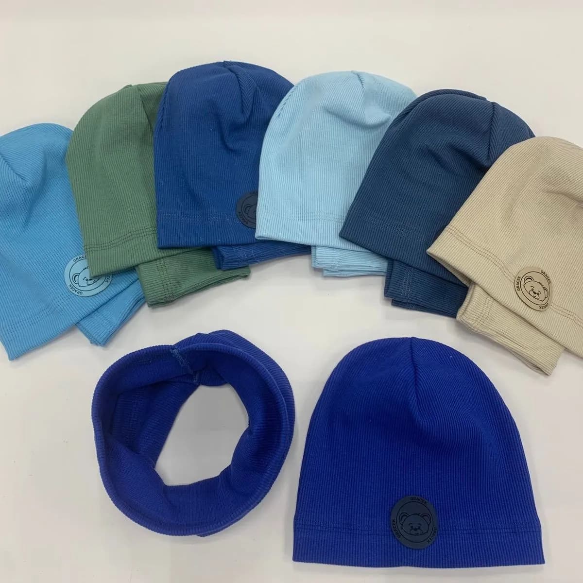 Komplet Czapki Komin dla Dzieci