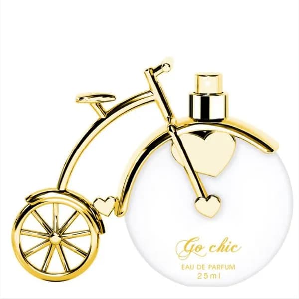 Perfumy Go Chic 25ml w butelce rowerowej złotej