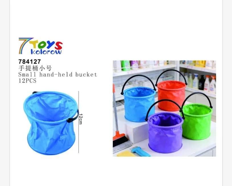 Wiaderko Plażowe Składane 7Toys 784142 Kolorowe