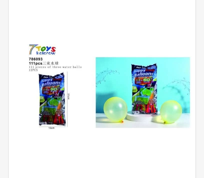 Zabawki Balony Wodne 111PCS 7Toys