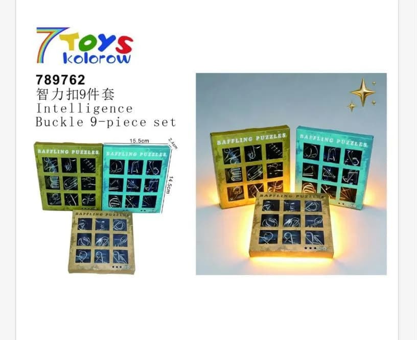 Zabawki Intelligence Buckle 9Piece Set