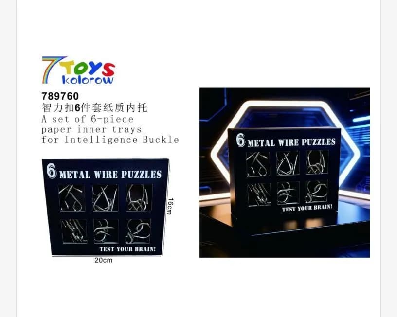 Zabawki Metal Wire Puzzles