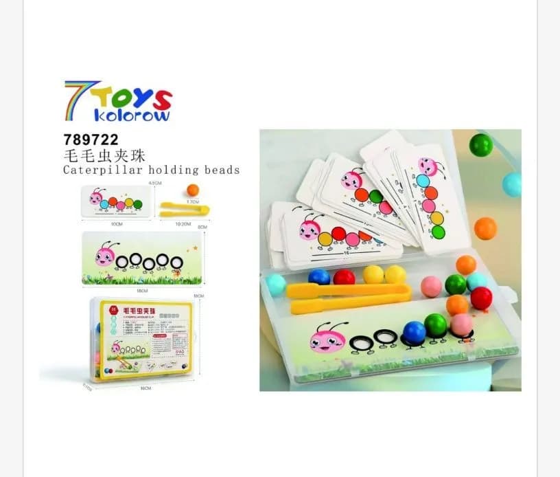 Zabawki Caterpillar Holding Beads