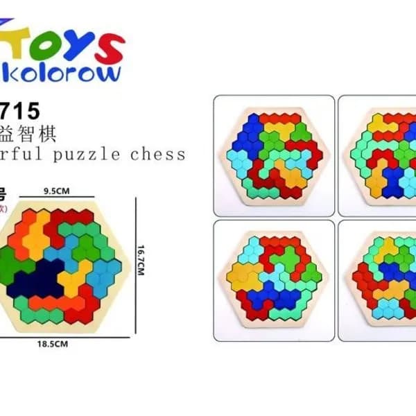 Zabawki Colorful Puzzle Chess