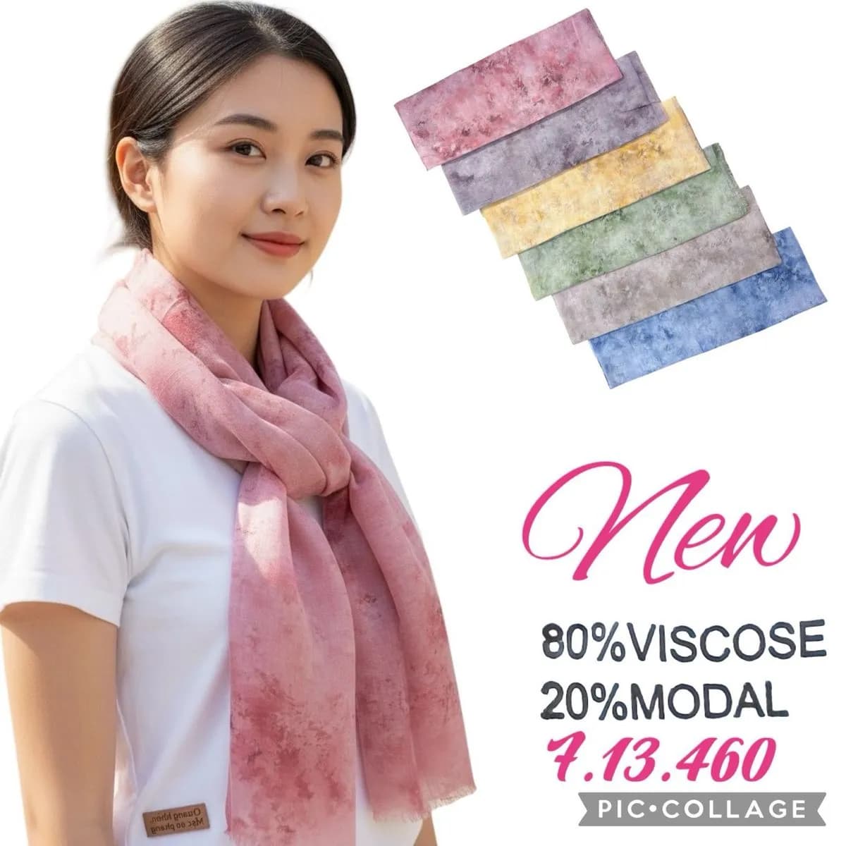 Szaliki damskie viscose 80% modal 20% 40326-1