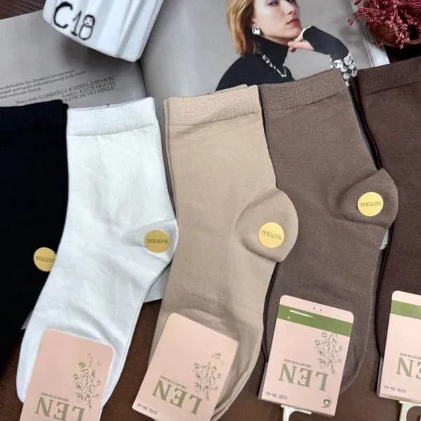 Skarpetki damskie ankle beżowe, czarne, białe, brązowe