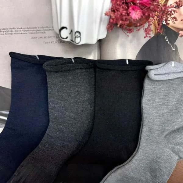 Skarpetki damskie stopki granatowe, szare, czarne, SKU 40326-298