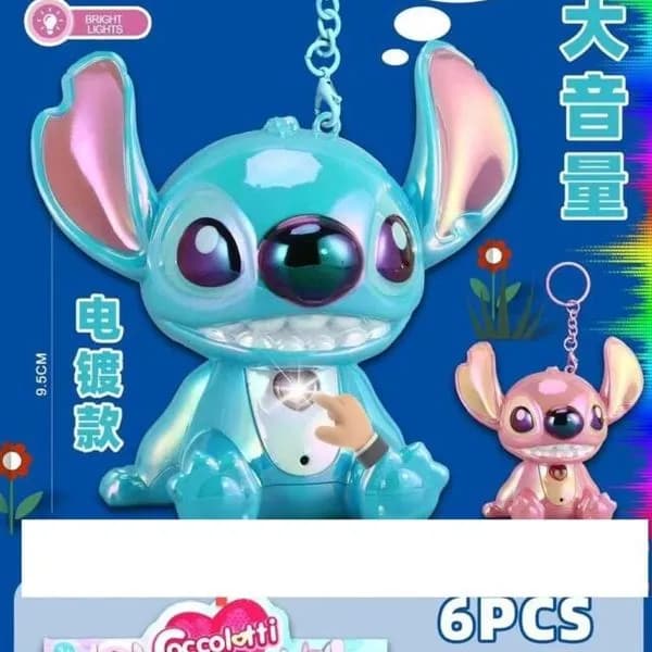 Brelok Coccolotti Love Tell Stitch 9.5cm z dźwiękiem i światłem