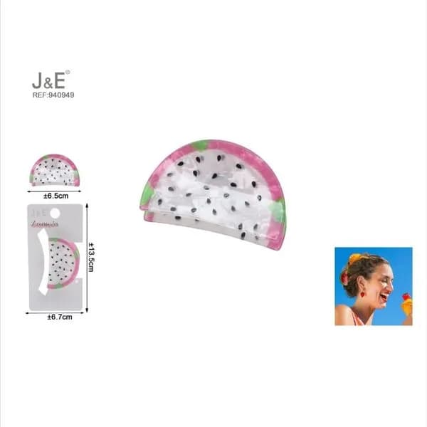 Klamra do włosów Smoczy Owoc Pitaja 6,5cm J&E