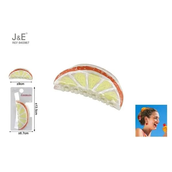 Klamra do włosów owoc cytryna 9cm J&E