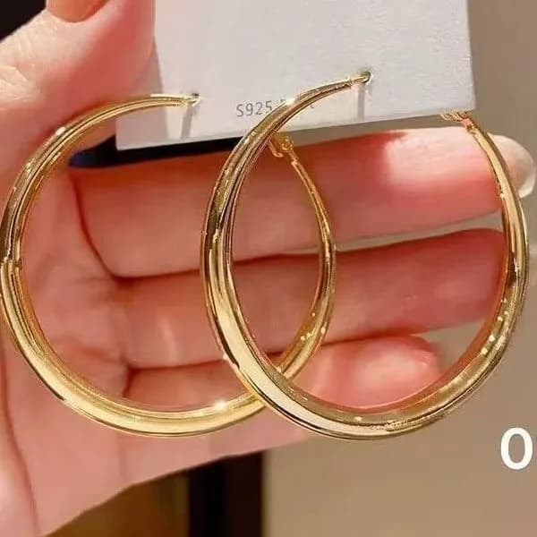 Kolczyki damskie koła złote 5925