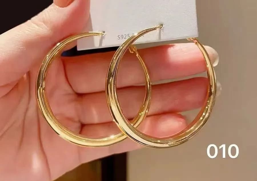 Kolczyki damskie koła złote 5925