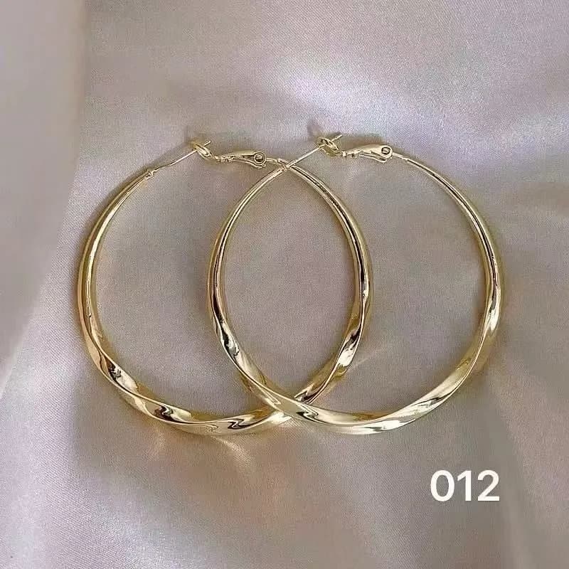 Kolczyki damskie hoop złote 40925-117