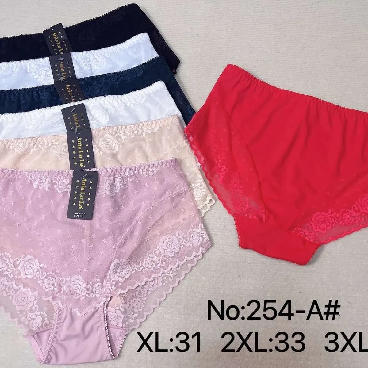 Majtki damskie koronkowe XL:31 2XL:33 3XL:35 No.254-A