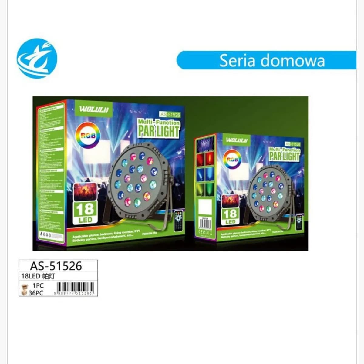 Lampka Multi Function Par Light 18LED