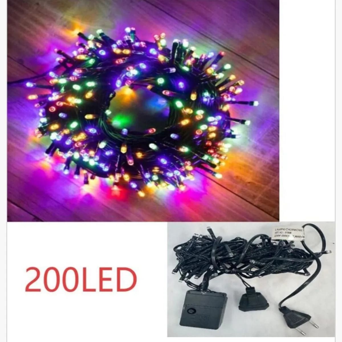 Lampka Dekoracja Świąteczny 200LED
