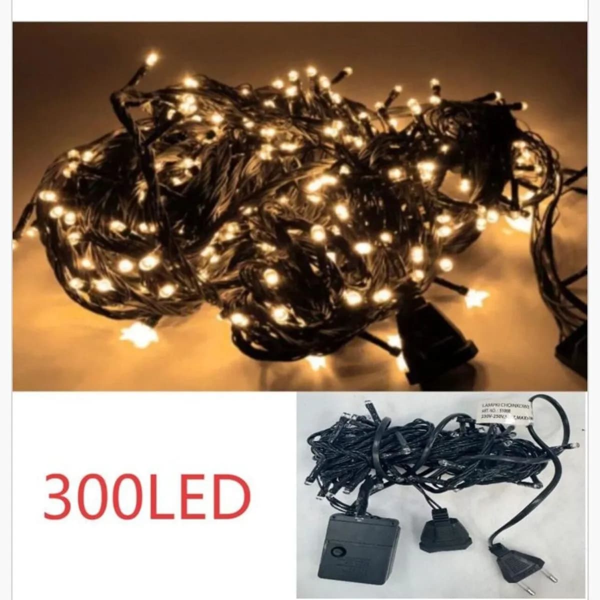Lampka Dekoracja Świąteczny 300LED