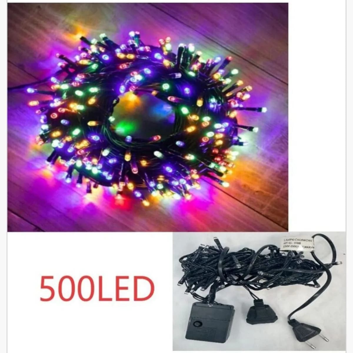 Lampka Dekoracja Świąteczny 500LED