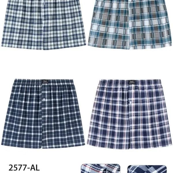 Bokserki męskie TOM.NY kraciasta kratka XL 257-AL