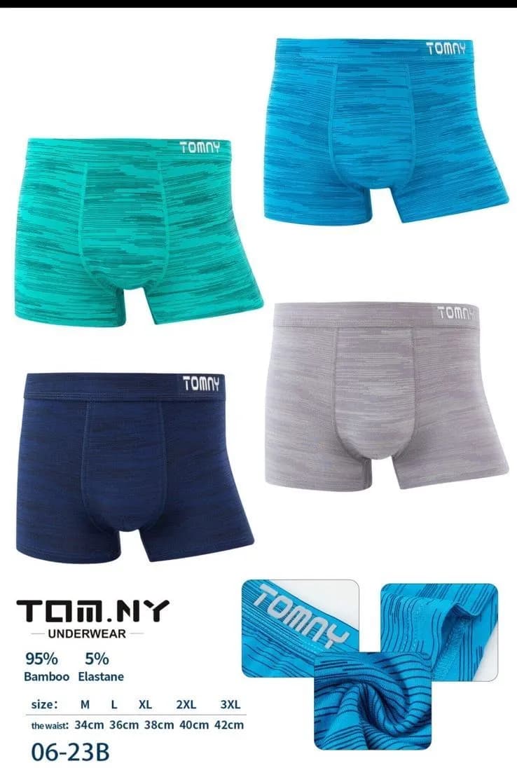 Bokserki męskie TOMMY 95% Bambus 5% Elastan M-XXL