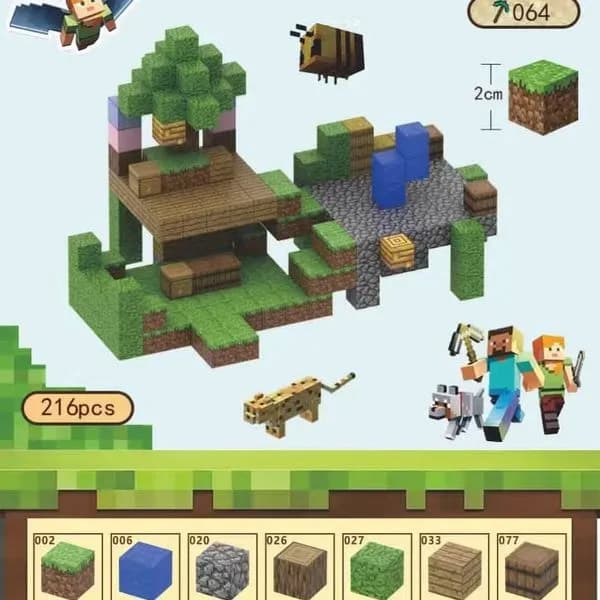 Zabawki Klocki Magnetyczny Minecraft