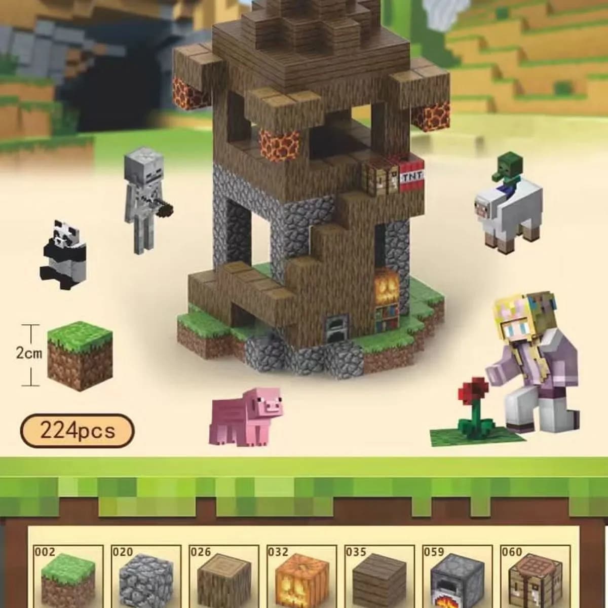 Zabawki Klocki Magnetyczny Minecraft