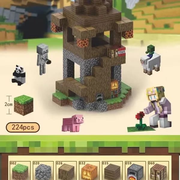 Zabawki Klocki Magnetyczny Minecraft