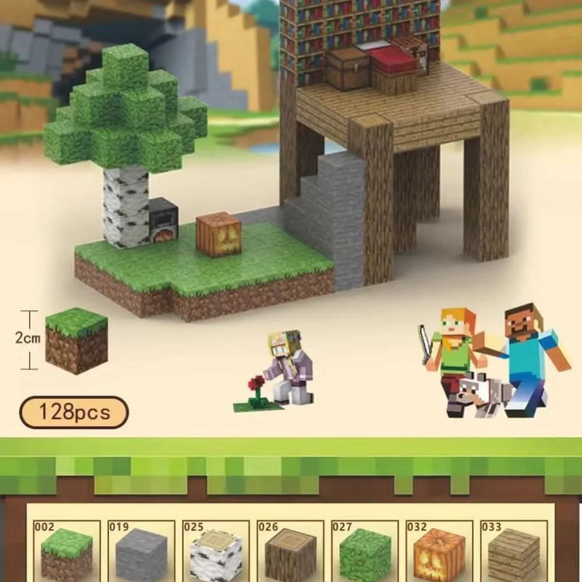 Zabawki Klocki Magnetyczny Minecraft