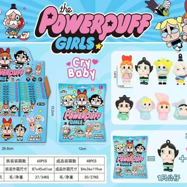 Zabawki Saszetki Powerpuff Girls Cry Baby 60 szt