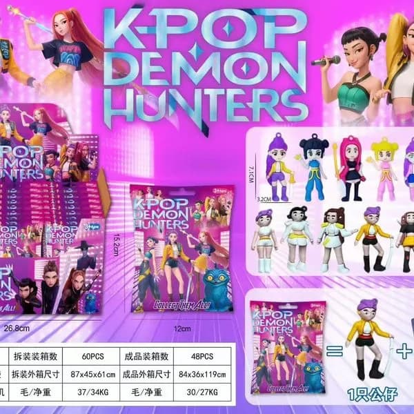Zabawki Kpop Demon Hunters Mini Figurki 2.5-3.4cm