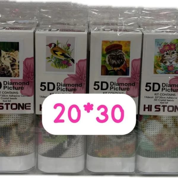 Zestaw 6x 5D Diamond Painting HiStone 20x30 cm