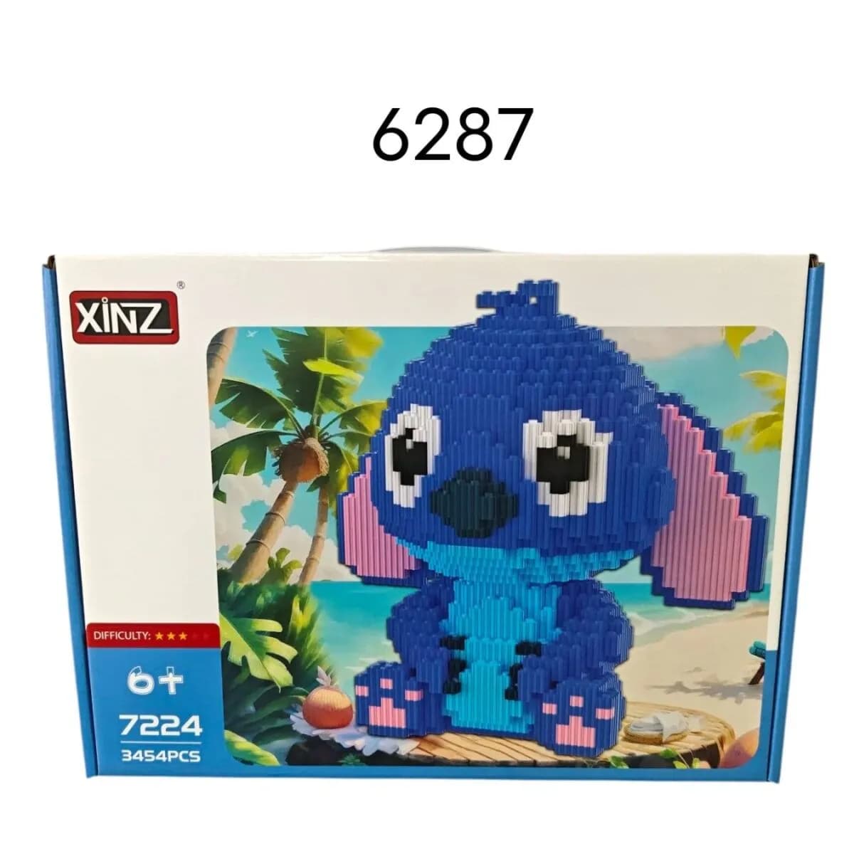 Zestaw klocków Stitch 3454PCS niebieski