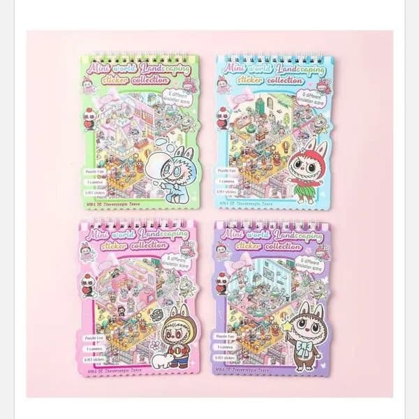 Zabawki Naklejki Labubu Mini Handcrafting Sticker Collection