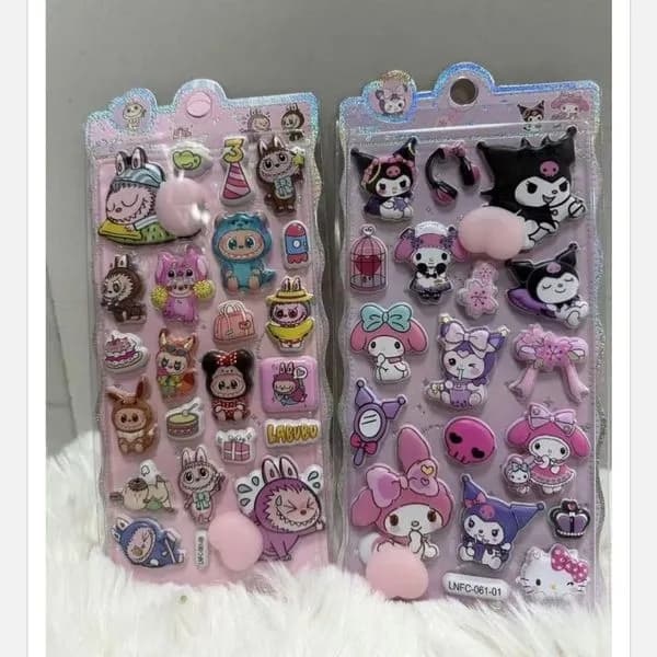 Naklejki z postaciami Kuromi i My Melody