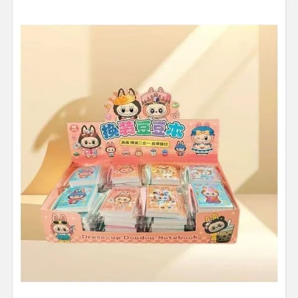 Zabawki Naklejki Labubu Dress Up Doodle Notebook