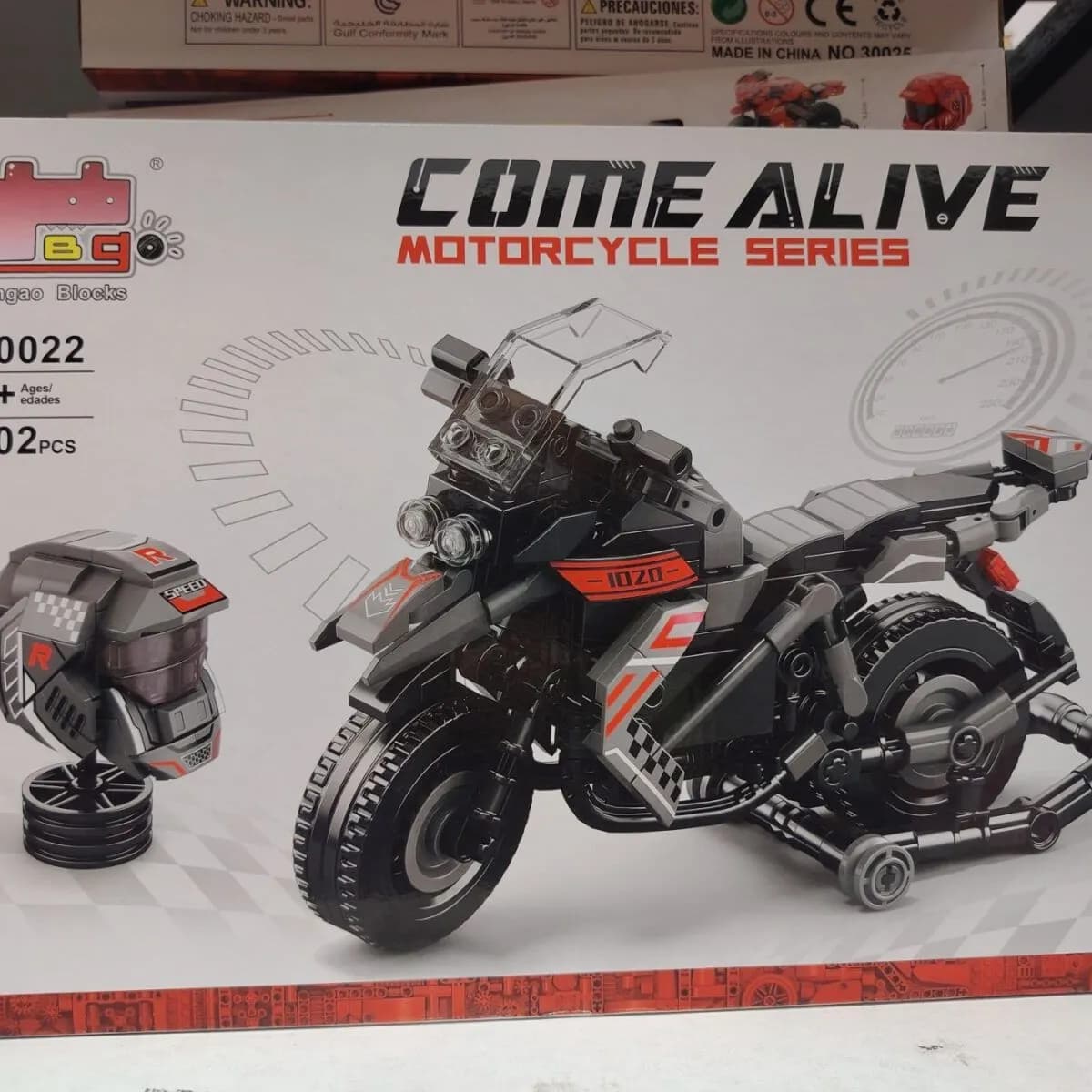 Zestaw klocków Come Alive Motorcycle 402 czarne 30232