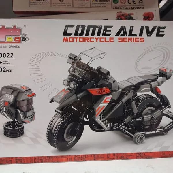 Zestaw klocków Come Alive Motorcycle 402 czarne 30232