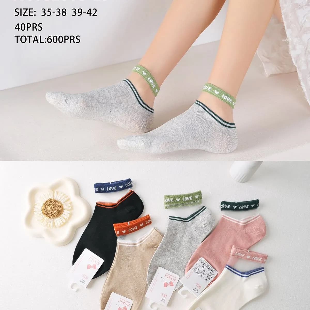 Skarpetki damskie ankle NO:GL603-29 rozmiar 35-42