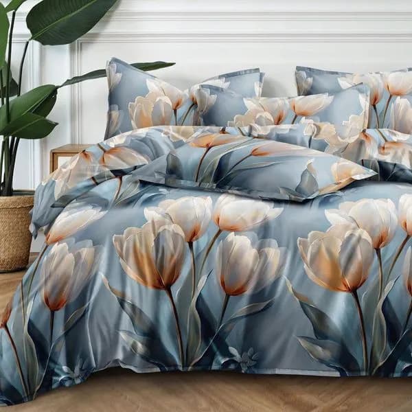 Komplet Pościel 3D 3CZ 200/220 Kwiatowy